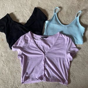 Shein crop top bundle size XS